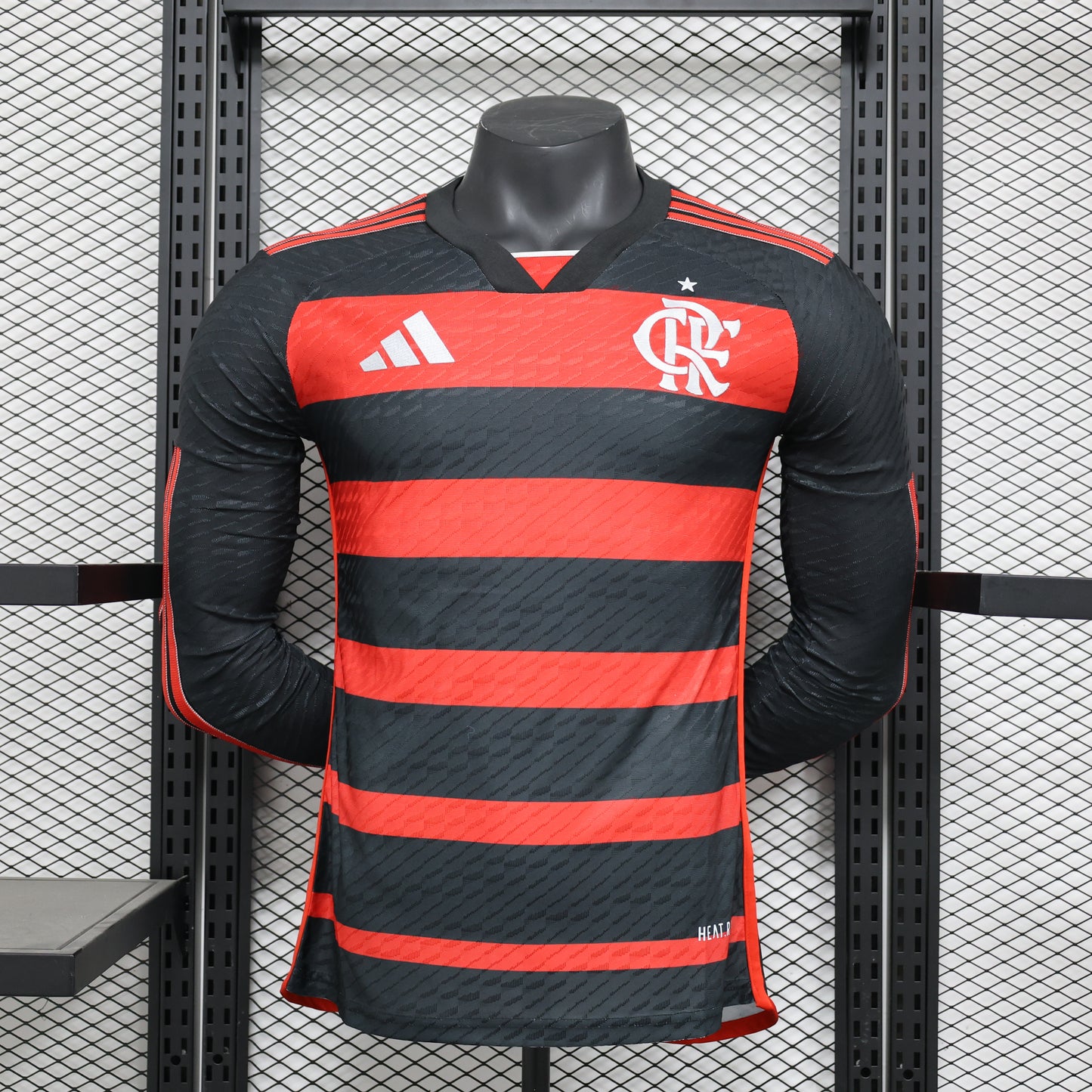 Flamengo Home 2024 – Adidas HEAT.RDY (Versión Manga Larga)