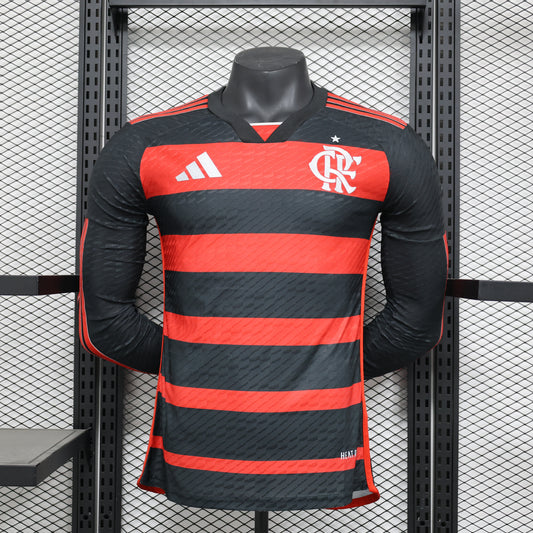 Flamengo Home  2024 – Adidas HEAT.RDY (Versión Manga Larga)