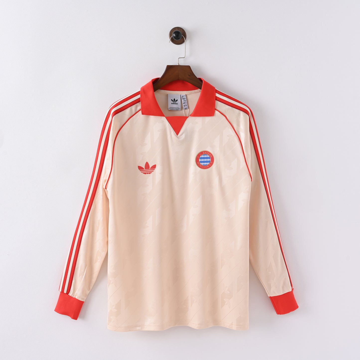 Bayern Munich Training Jersey 1989-1991 – Adidas Trefoil (Manga Larga)